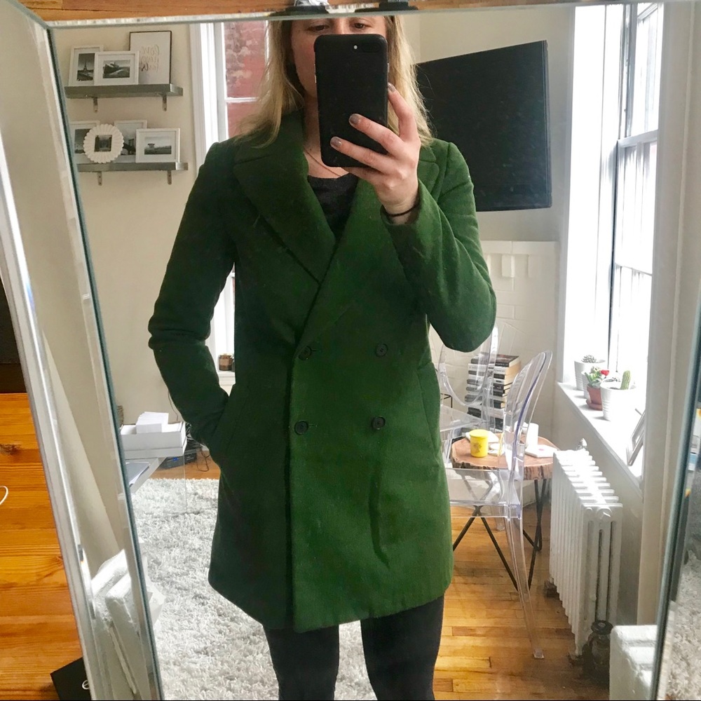 Green Pea Coat